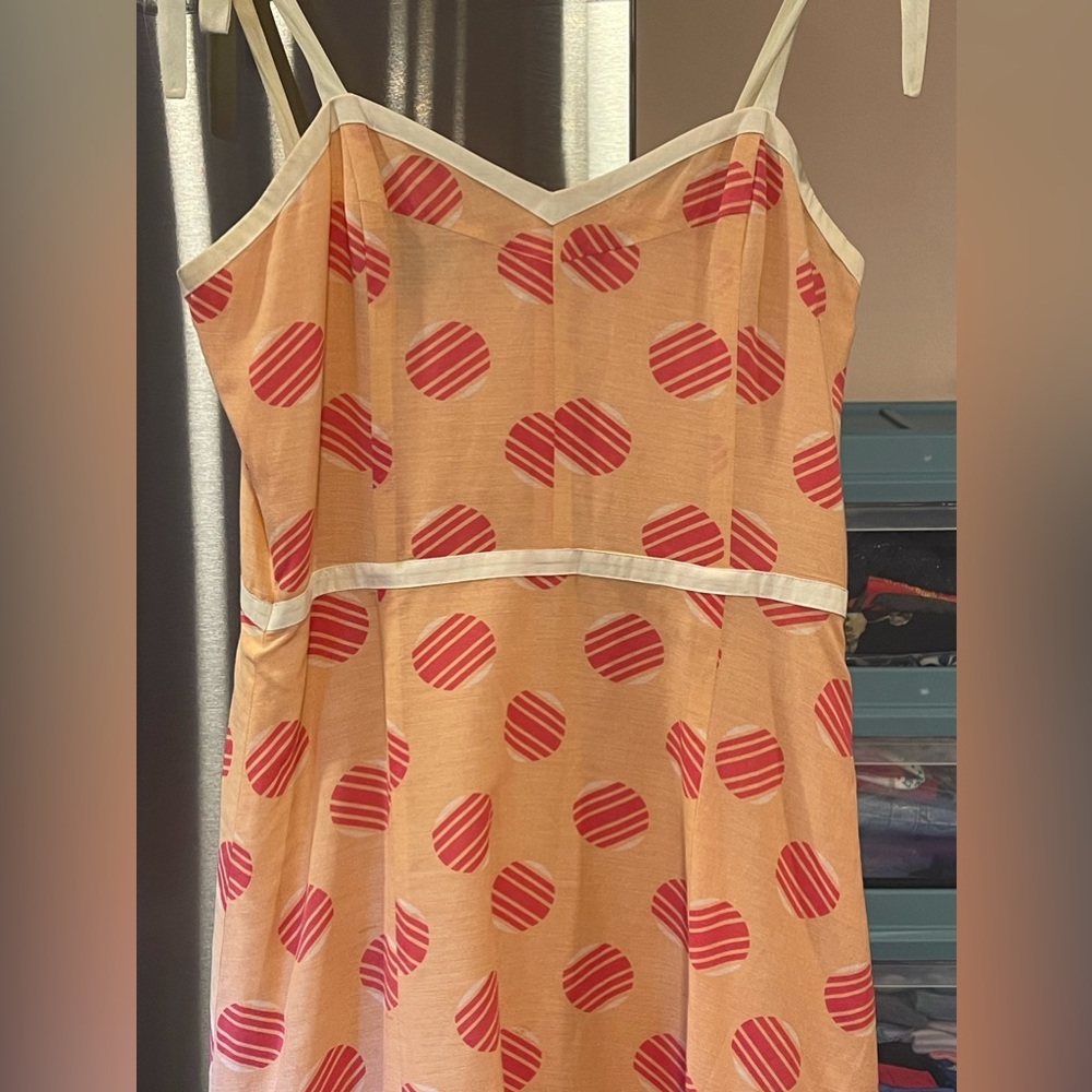 Philip DiCaprio Silk Blend peach tank dress size 2 - Picture 3 of 8